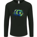 A Ferret Watercolour Mens Long Sleeve T-Shirt Black