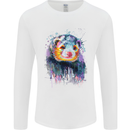 A Ferret Watercolour Mens Long Sleeve T-Shirt White