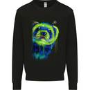A Ferret Watercolour Mens Sweatshirt Jumper Black