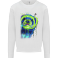 A Ferret Watercolour Mens Sweatshirt Jumper White