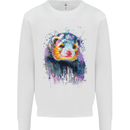 A Ferret Watercolour Mens Sweatshirt Jumper White