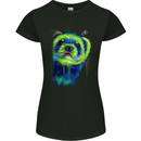 A Ferret Watercolour Womens Petite Cut T-Shirt Black