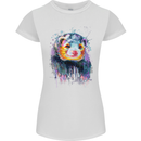 A Ferret Watercolour Womens Petite Cut T-Shirt White