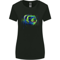 A Ferret Watercolour Womens Wider Cut T-Shirt Black