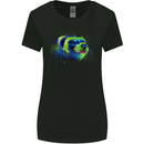A Ferret Watercolour Womens Wider Cut T-Shirt Black