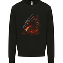 A Fierce Dragon Fantasy Art Kids Sweatshirt Jumper Black