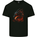 A Fierce Dragon Fantasy Art Kids T-Shirt Childrens Black