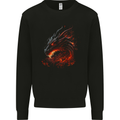 A Fierce Dragon Fantasy Art Mens Sweatshirt Jumper Black