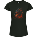 A Fierce Dragon Fantasy Art Womens Petite Cut T-Shirt Black