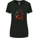 A Fierce Dragon Fantasy Art Womens Wider Cut T-Shirt Black