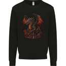 A Fierce Fantasy Dragon Kids Sweatshirt Jumper Black