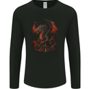A Fierce Fantasy Dragon Mens Long Sleeve T-Shirt Black