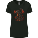 A Fierce Fantasy Dragon Womens Wider Cut T-Shirt Black