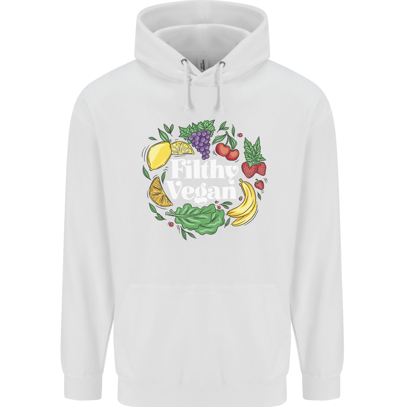 A Filthy Vegan Childrens Kids Hoodie White