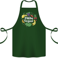 A Filthy Vegan Cotton Apron 100% Organic Forest Green