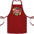 A Filthy Vegan Cotton Apron 100% Organic Maroon