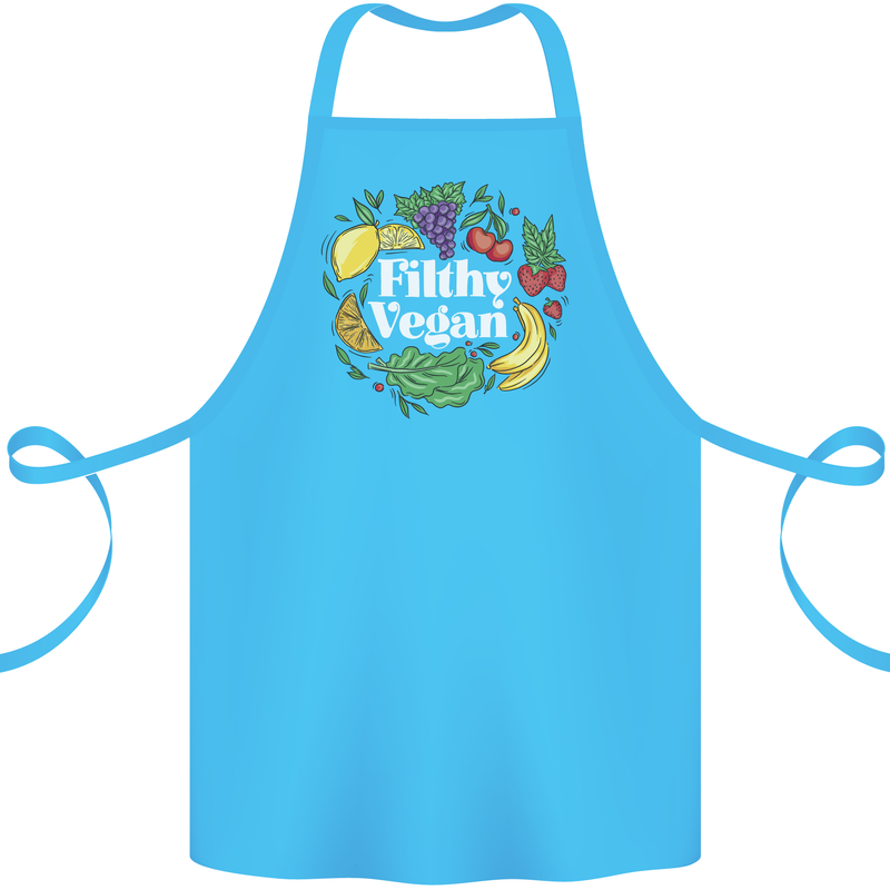 A Filthy Vegan Cotton Apron 100% Organic Turquoise