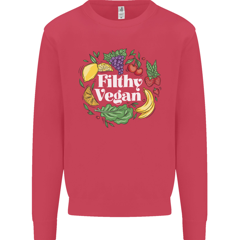 A Filthy Vegan Kids Sweatshirt Jumper Heliconia