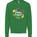 A Filthy Vegan Kids Sweatshirt Jumper Irish Green