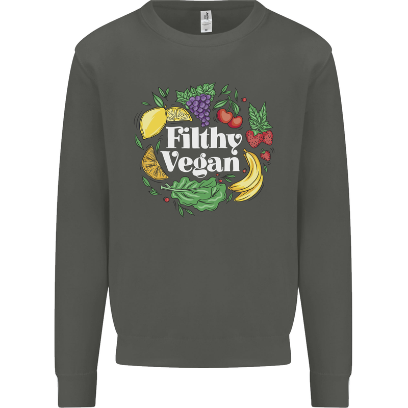 A Filthy Vegan Kids Sweatshirt Jumper Storm Grey