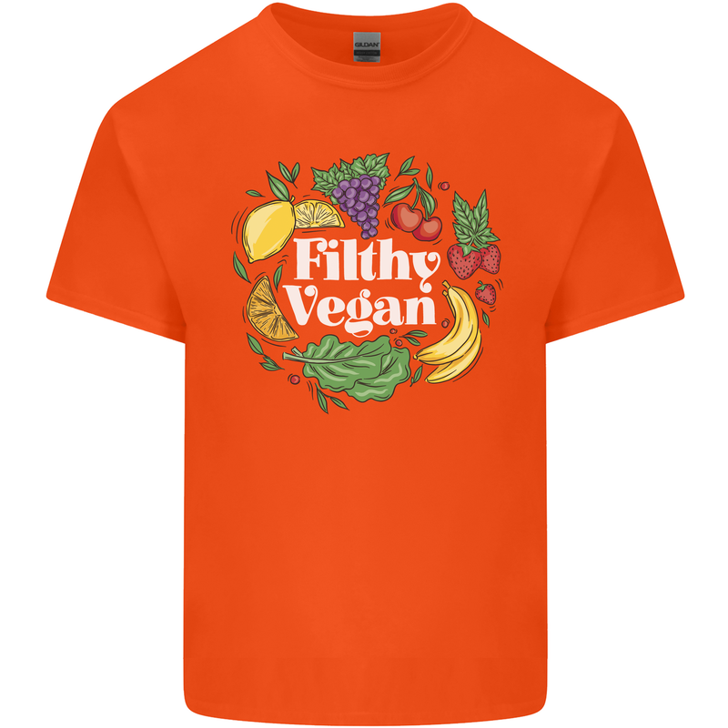 A Filthy Vegan Kids T-Shirt Childrens Orange