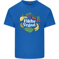 A Filthy Vegan Kids T-Shirt Childrens Royal Blue