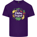 A Filthy Vegan Mens Cotton T-Shirt Tee Top Purple