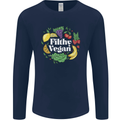 A Filthy Vegan Mens Long Sleeve T-Shirt Navy Blue