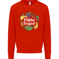 A Filthy Vegan Mens Sweatshirt Jumper Bright Red