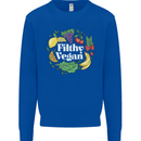 A Filthy Vegan Mens Sweatshirt Jumper Royal Blue