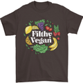 A Filthy Vegan Mens T-Shirt 100% Cotton Dark Chocolate