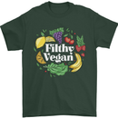 A Filthy Vegan Mens T-Shirt 100% Cotton Forest Green
