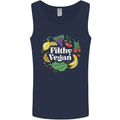 A Filthy Vegan Mens Vest Tank Top Navy Blue