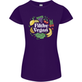 A Filthy Vegan Womens Petite Cut T-Shirt Purple