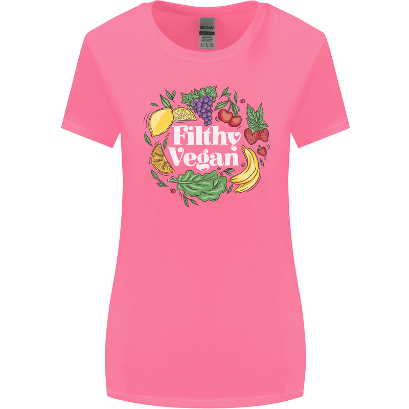 A Filthy Vegan Womens Wider Cut T-Shirt Azalea