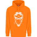 A Football Skull Footy Soccer Childrens Kids Hoodie Orange