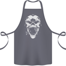 A Football Skull Footy Soccer Cotton Apron 100% Organic Steel