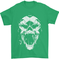 A Football Skull Footy Soccer Mens T-Shirt 100% Cotton Irish Green