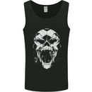 A Football Skull Footy Soccer Mens Vest Tank Top Black