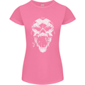 A Football Skull Footy Soccer Womens Petite Cut T-Shirt Azalea