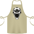 A Football Skull Soccer Footy Cotton Apron 100% Organic Khaki