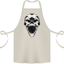 A Football Skull Soccer Footy Cotton Apron 100% Organic Natural