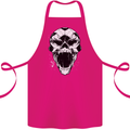 A Football Skull Soccer Footy Cotton Apron 100% Organic Pink