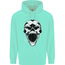 A Football Skull Soccer Footy Mens 80% Cotton Hoodie Peppermint