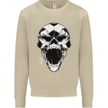 A Football Skull Soccer Footy Mens Sweatshirt Jumper Sand