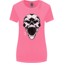 A Football Skull Soccer Footy Womens Wider Cut T-Shirt Azalea