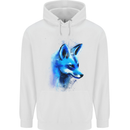 A Fox Watercolour Mens Hoodie White