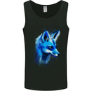 A Fox Watercolour Mens Vest Tank Top Black