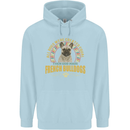 A French Bulldog Dog Childrens Kids Hoodie Light Blue