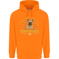 A French Bulldog Dog Childrens Kids Hoodie Orange